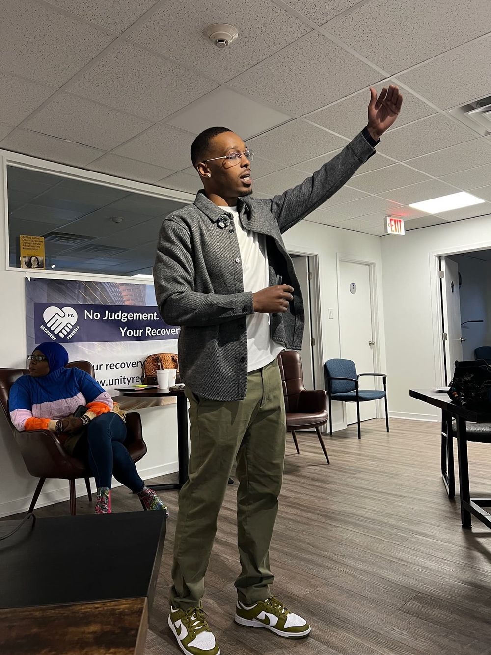 Anthony Jackson speaking to a group